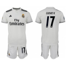 Реал Мадрид (Real Madrid) Форма на ребенка номер 17 Лукас Васкес 2018/19