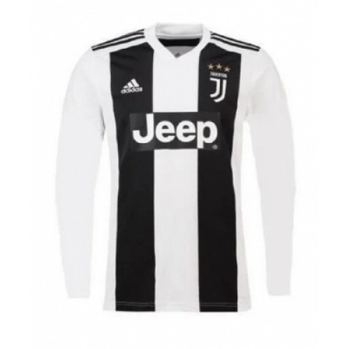 Ювентус (Juventus) домашняя футболка с длинным рукавом 2018-2019