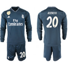 Футболка Реал Мадрида для гостевых игр 2018/19 с длинным рукавом номер 20 Марко Асенсио