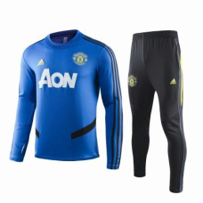 Детский тренировочный костюм Манчестер Юнайтед синий сезон 2019-2020