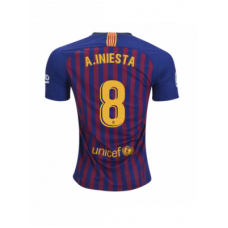 Футболка с именем Иньеста Барселона домашняя сезон 2018/19