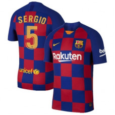 Барселона Футболка домашняя 2019-2020 Серхио 5