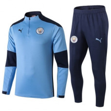 Детский тренировочный костюм Манчестер Сити голубой 2020-2021