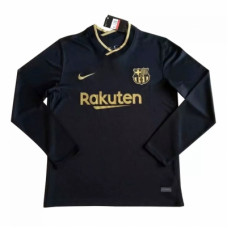 Барселона футболка гостевая c длинным рукавом сезона 2020-2021
