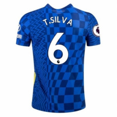 Челси домашняя футболка 2021-2022 Тьяго Силва 6