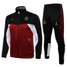 ПСЖ спортивный костюм 2021-2022 бордовый с черным