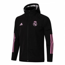 Реал Мадрид ветровка 2020-2021 черный с розовым