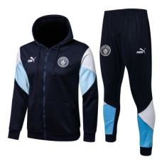 Манчестер Сити спортивный костюм с толстовкой темно-синий 2021-2022