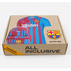 Набор болельщика "Барселона" ALL Inclusive (футболка+рюкзак+кепка+шарф)