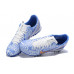 Сороконожки Nike Air Zoom Mercurial Vapor XV Academy бело-голубые