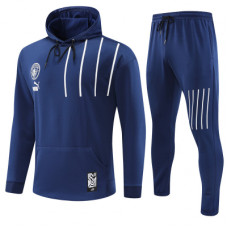 Манчестер Сити спортивный костюм с худи тёмно-синий 2022-2023