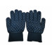 Сборная Бразилии перчатки вязаные сенсорные чёрные