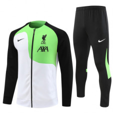 Ливерпуль спортивный костюм 2022-2023 чёрно-белый с салатовым