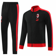 Милан спортивный костюм 2023-2024 чёрный с красным