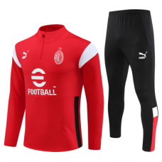 Милан тренировочный костюм красный 2023-2024