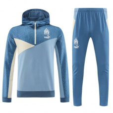 Марсель спортивный костюм с толстовкой на короткой молнии 2023-2024 голубой с бежевым