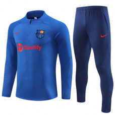 Барселона детский тренировочный костюм 2023-2024 синий
