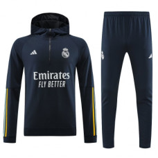 Реал Мадрид спортивный костюм с толстовкой 2023-2024 тёмно-синий