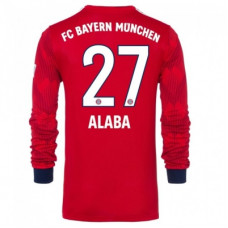 Футболка Бавария Мюнхен домашняя сезон 2018/19 Алаба 27 с длинным рукавом