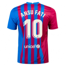 Барселона футболка домашняя 2021-2022 Ансу Фати 10